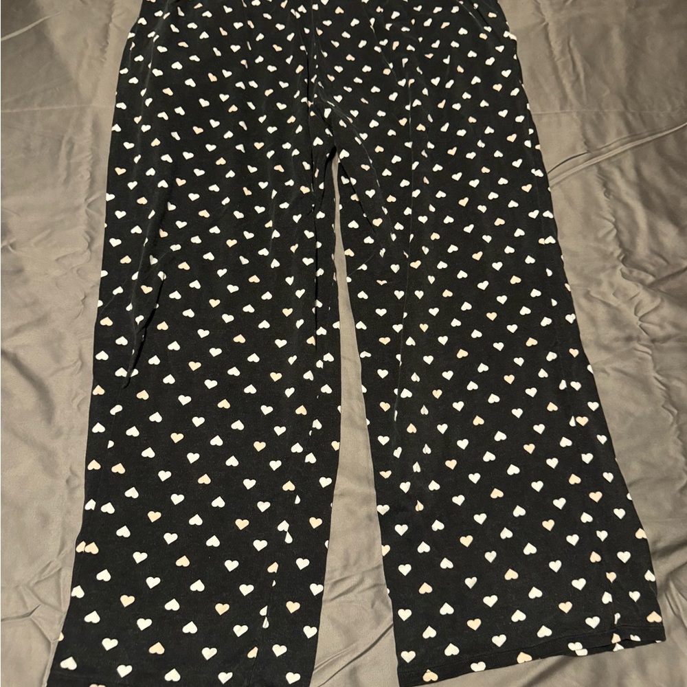 Cacique Black and White Polka Dot Pajama Pants - Picture 2 of 3